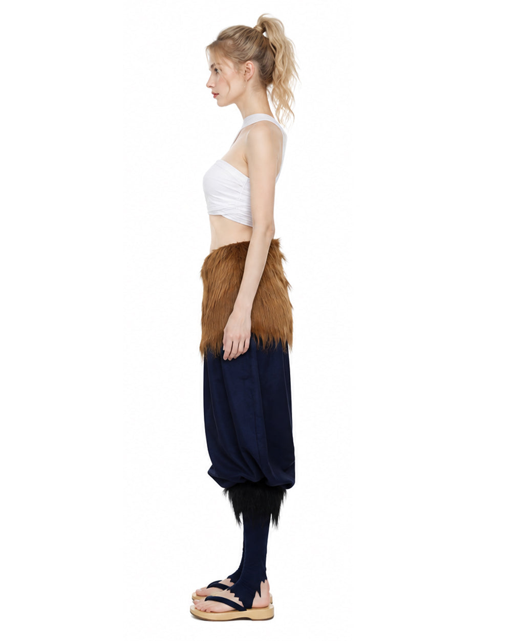 Conjunto de Fantasia de Guerreira Selvagem Feminina