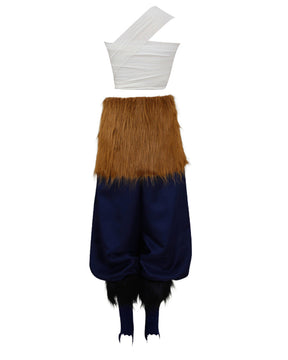 Conjunto de Fantasia de Guerreira Selvagem Feminina