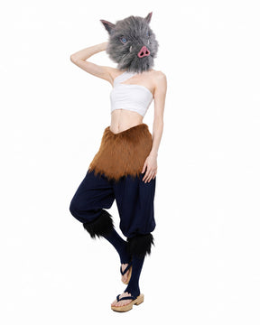 Conjunto de Fantasia de Guerreira Selvagem Feminina