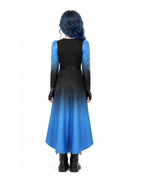 Conjunto de Fantasia de Princesa Degradê Azul