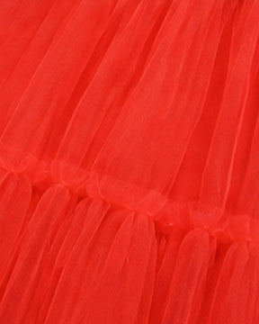 Vestido de Fantasia de Princesa de Copas Vermelhas Infantil