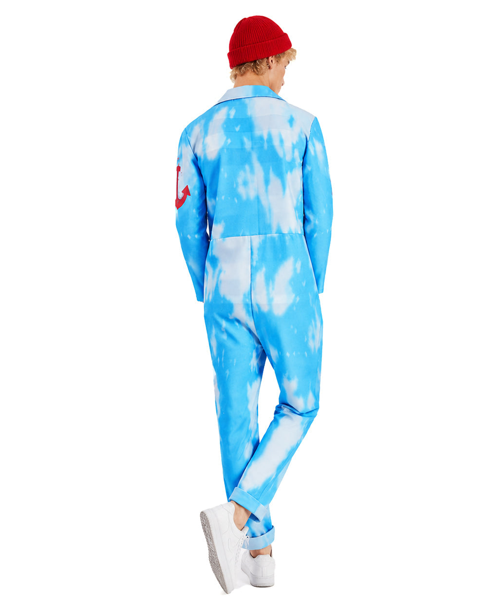 Conjunto de Fantasia de Marinheiro Azul para Adultos e Crianças