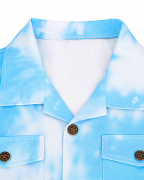 Conjunto de Fantasia de Marinheiro Azul para Adultos e Crianças