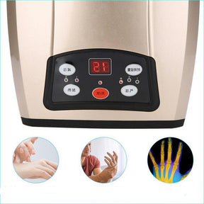 Massageador de Mãos com Aquecimento para Fisioterapia de Artrite Equipamento de Pressoterapia Dispositivo de Massagem de Palma Massageador de Dedos por Compressão de Ar