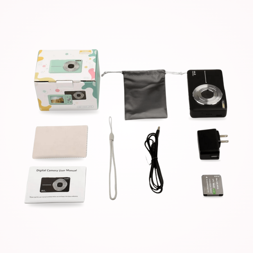 Câmera Digital Vintage Compacta Lente Lcd Portátil