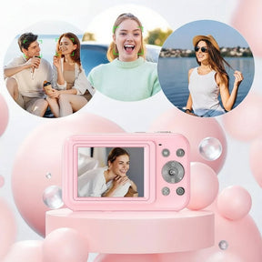 Câmera Digital Vintage Compacta Lente Lcd Portátil