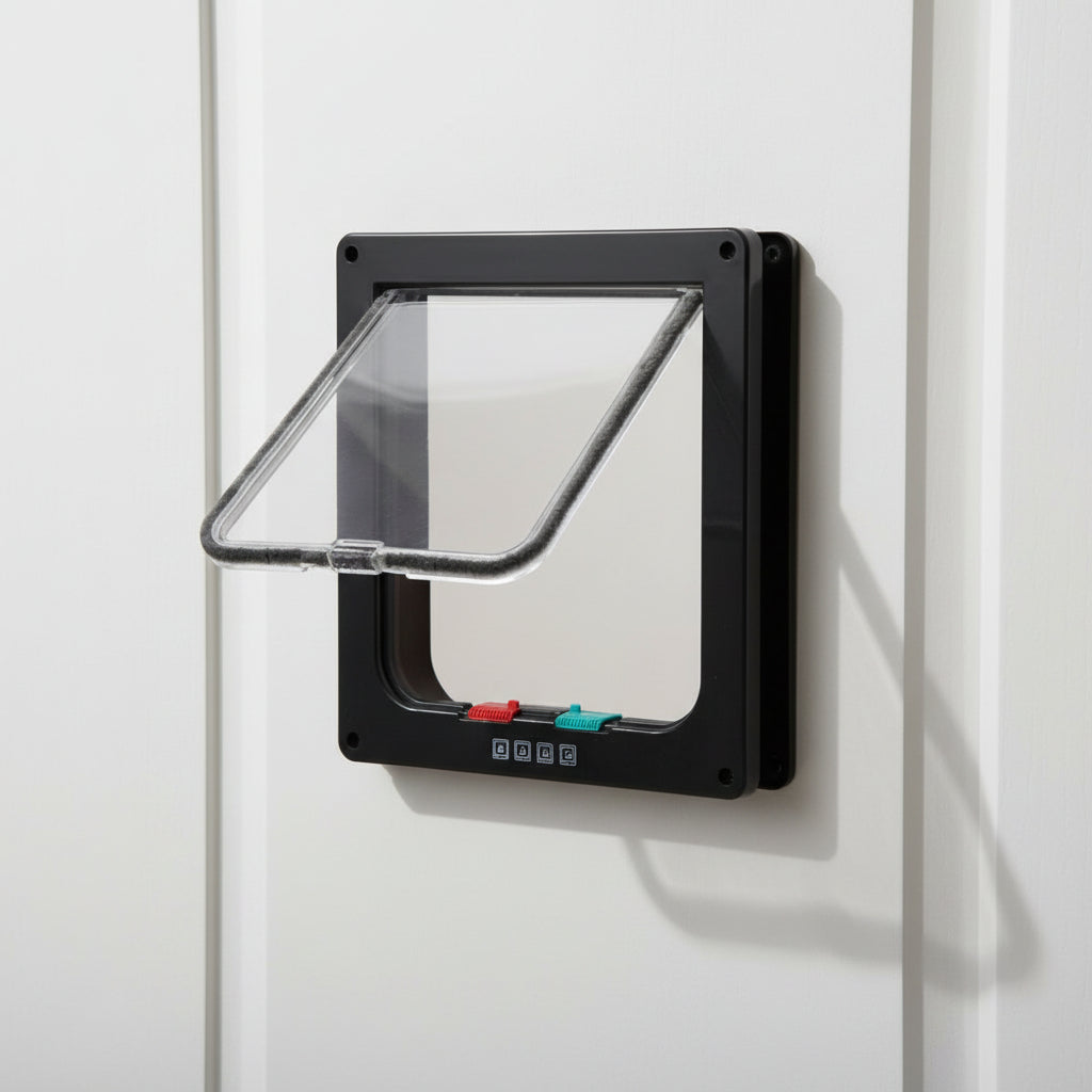 Porta para Cães Porta para Gatos Porta para Pets com Sistema de Travamento de Quatro Vias