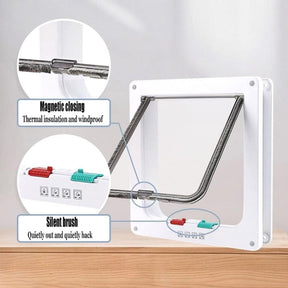 Porta para Cães Porta para Gatos Porta para Pets com Sistema de Travamento de Quatro Vias