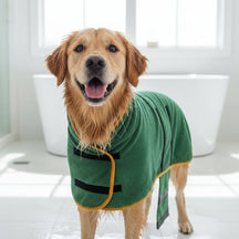 Roupão de Secagem para Cães com Ajuste Regulável Toalha de Banho para Pets