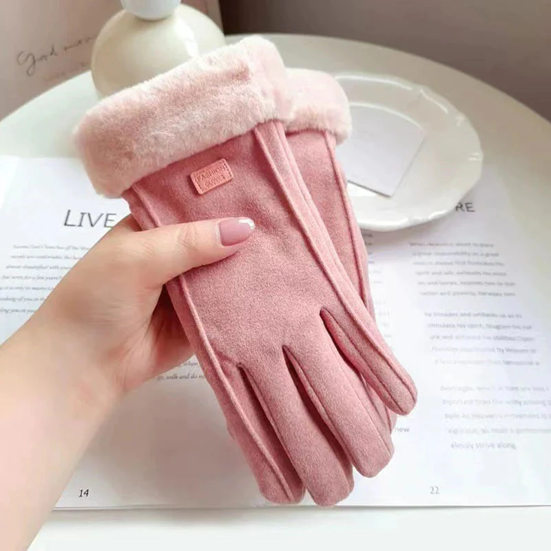 Luvas de Inverno Femininas – Touchscreen, Quentes, Macias e com Forro Térmico