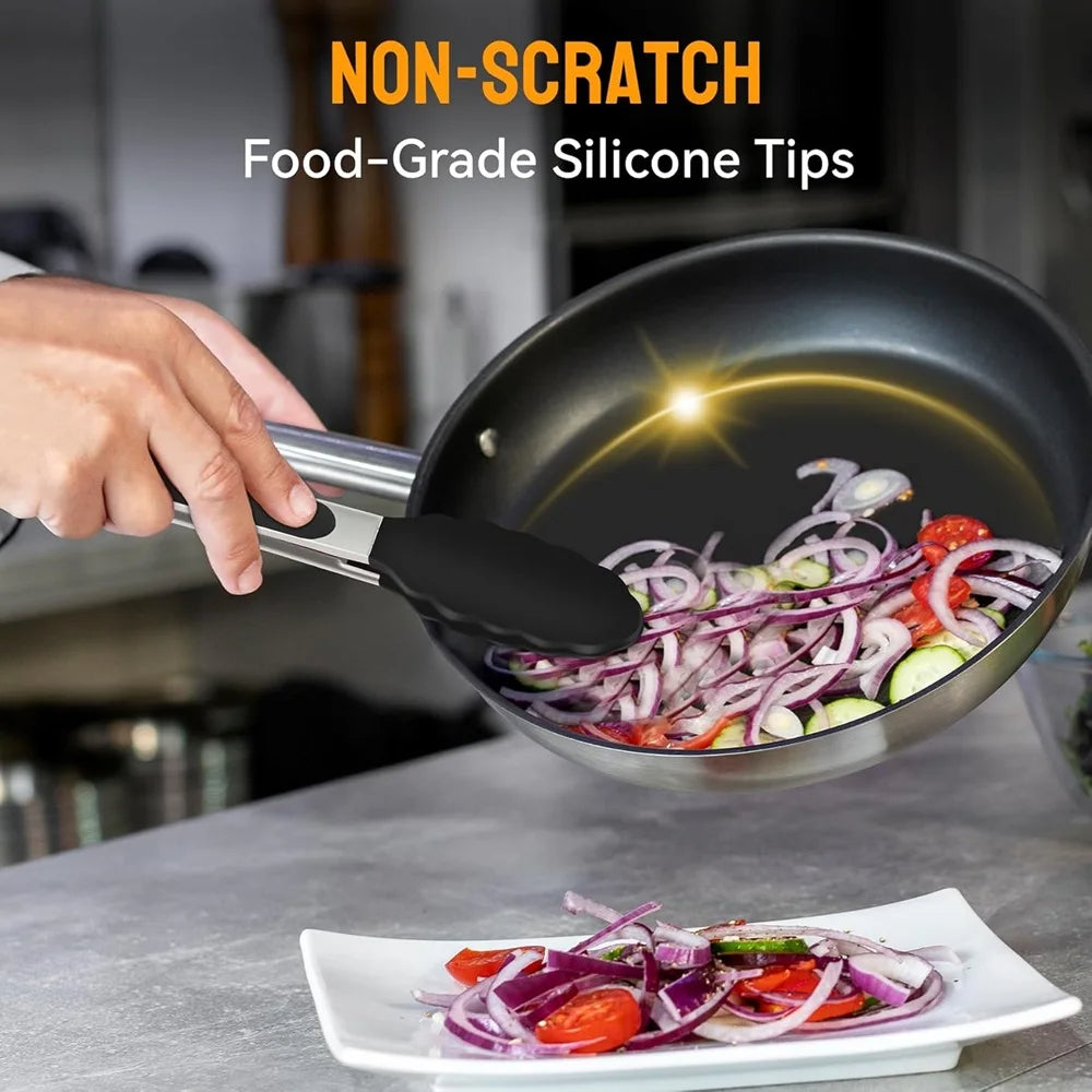 Pinças de Silicone para Cozinha (Conjunto de 3 peças)