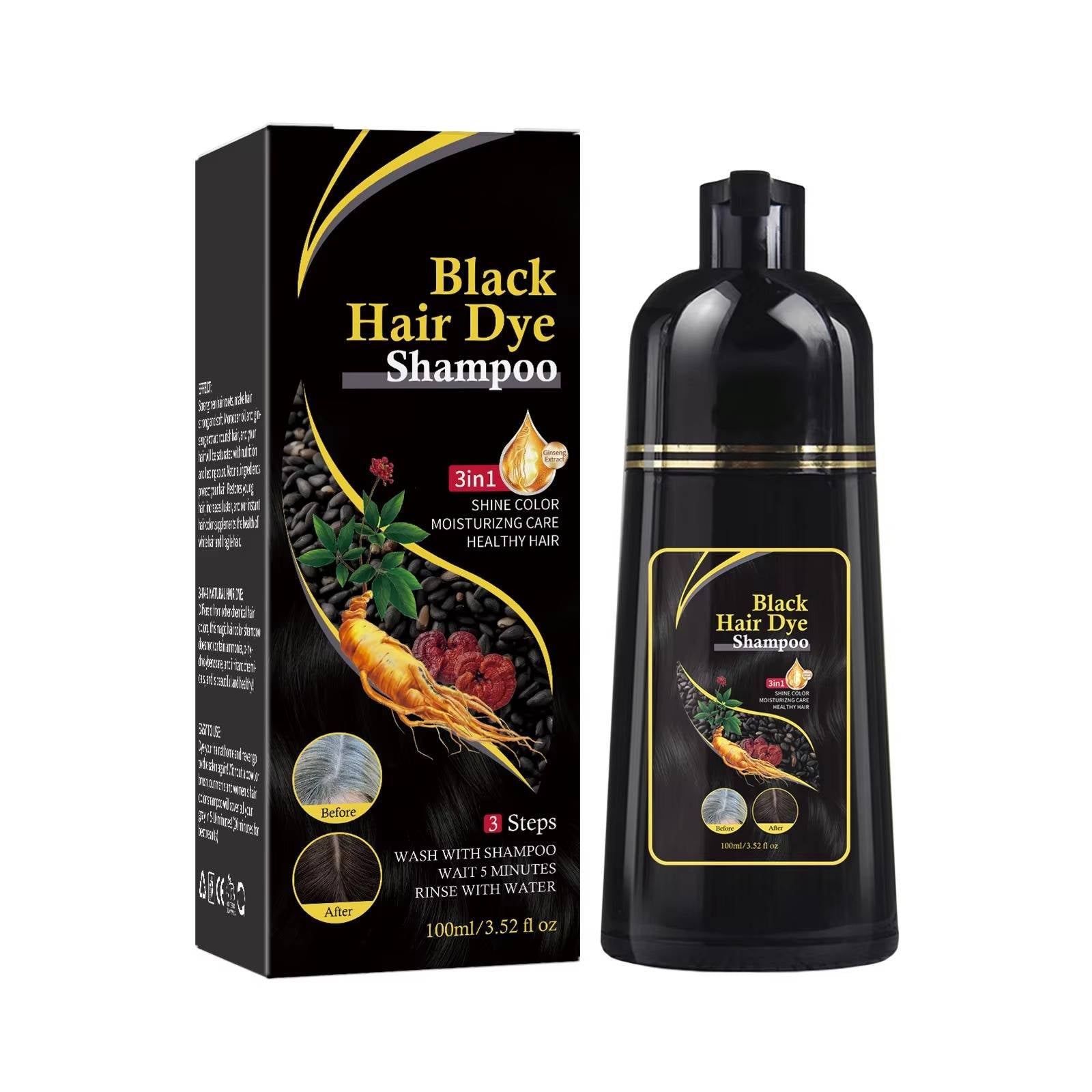 Black Hair Shampoo Dye