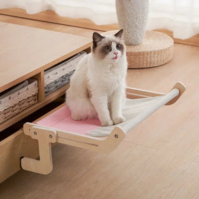 Wooden Cat Hammock Bed