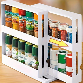 Spice Rack Organizer with Swivel Shelves