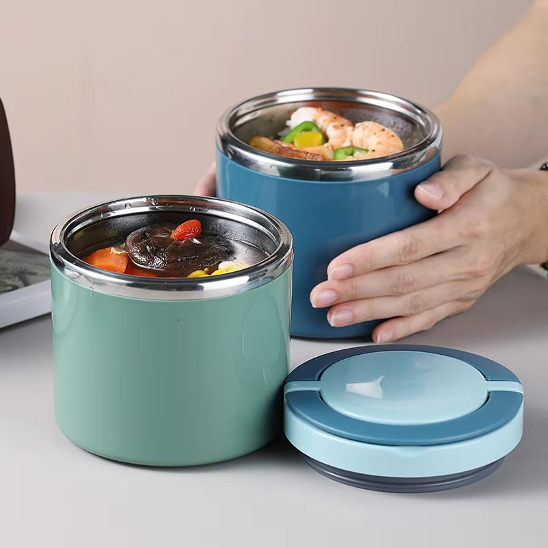 Pote Térmico de Aço Inoxidável – À Prova de Vazamentos, 630ml ou 1000ml & Livre de BPA