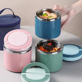Pote Térmico de Aço Inoxidável – À Prova de Vazamentos, 630ml ou 1000ml & Livre de BPA