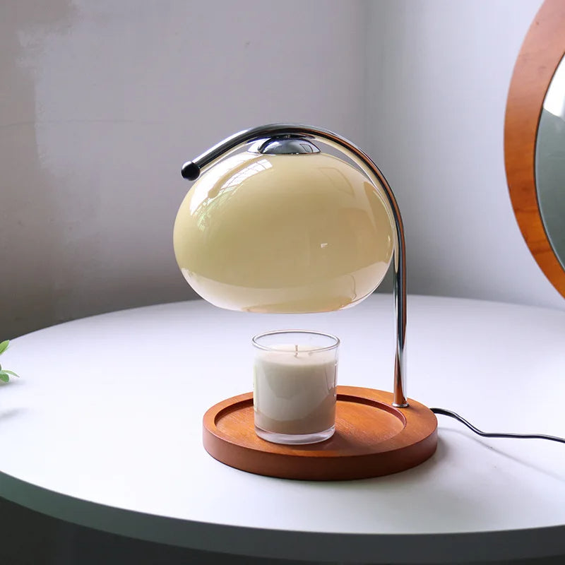 Luminária Aquecedora de Velas de Vidro Retrô