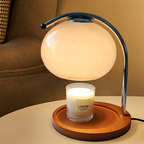 Luminária Aquecedora de Velas de Vidro Retrô