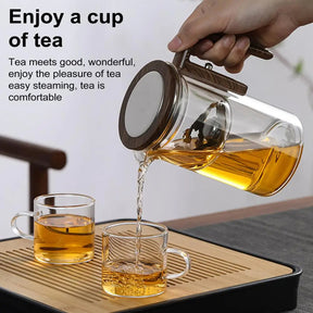 Water Separation Glass Teapot