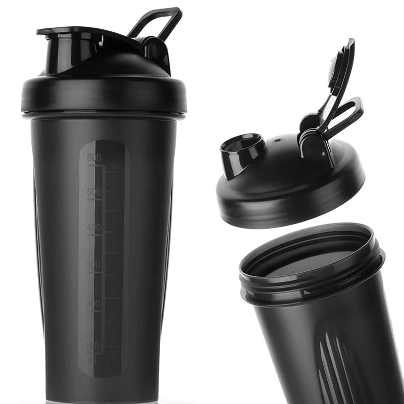 Coqueteleira de 600ml à prova de vazamentos com mixer
