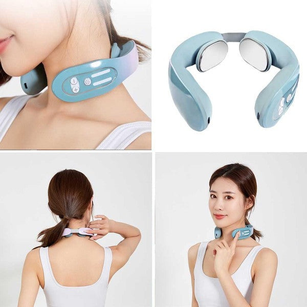 Massageador EMS de Pontos de Acupuntura para Linfática Cervical