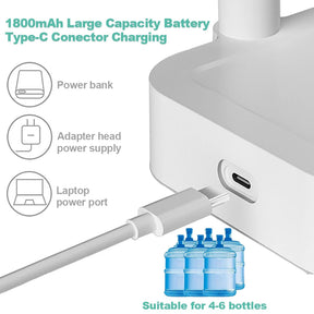Bebedouro Elétrico Portátil de Mesa com Carregamento USB