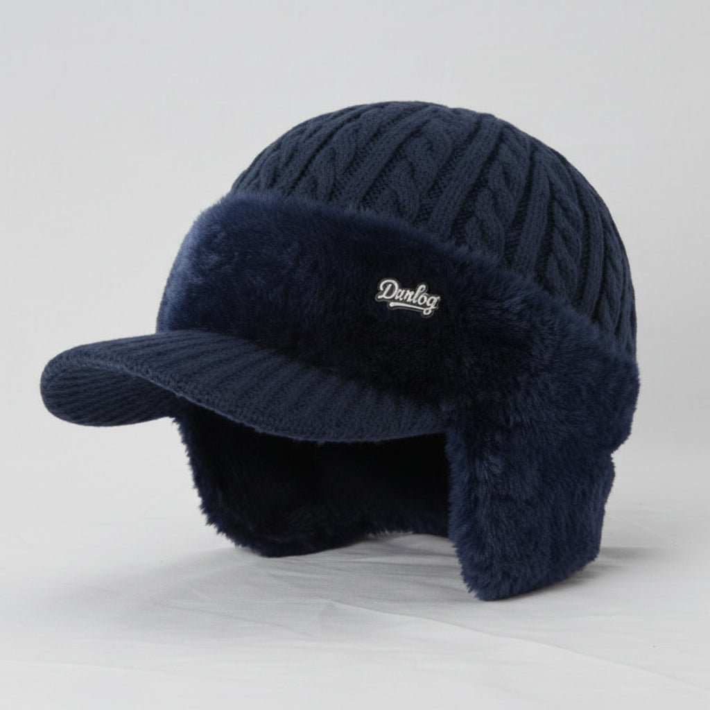Gorro de Inverno Estilo Trapper com Proteção de Orelhas, À Prova de Vento e Forro de Pelúcia