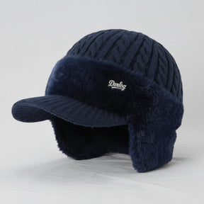 Gorro de Inverno Estilo Trapper com Proteção de Orelhas, À Prova de Vento e Forro de Pelúcia