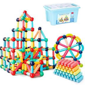 Blocos de Montar Magnéticos | Brinquedos Educativos Montessori