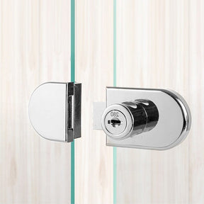 Ferragem de Fechadura para Porta de Vidro Única