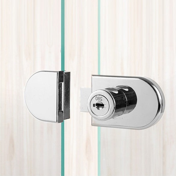 Ferragem de Fechadura para Porta de Vidro Única