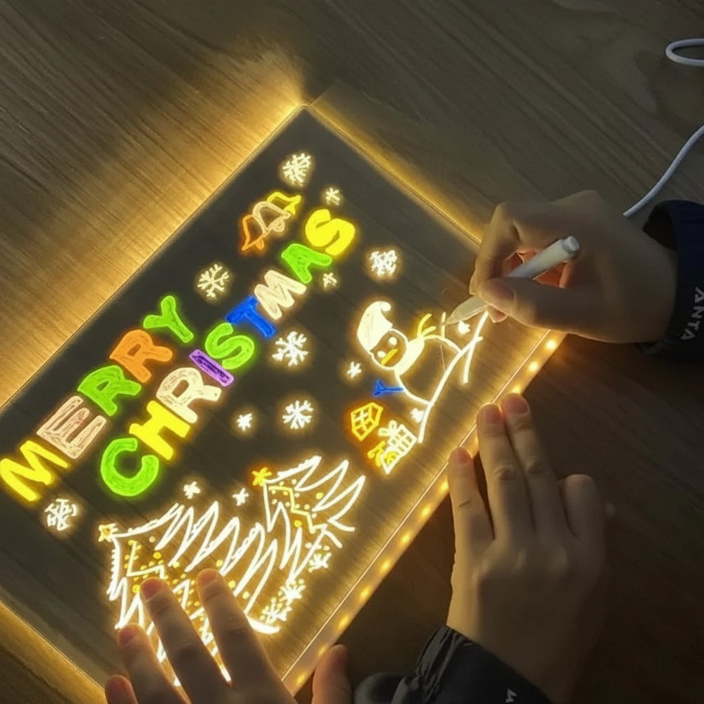 Luminária Infantil de Desenho Quadro de Luz Criativo