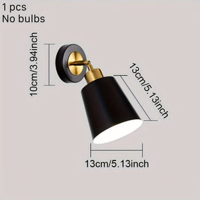 Arandela de Metal Moderna | Luminária Ajustável para Quarto e Sala de Estar