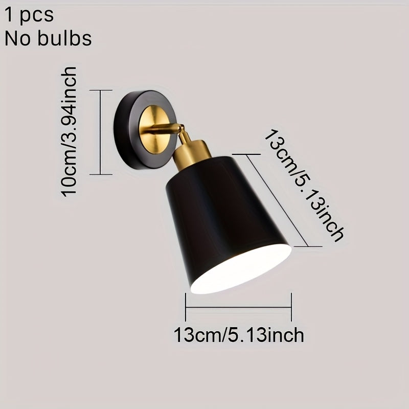 Arandela de Metal Moderna | Luminária Ajustável para Quarto e Sala de Estar
