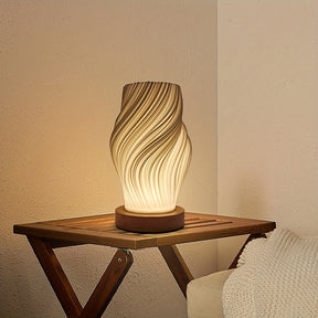 Luminária de Mesa LED Espiral Moderna | Luz Minimalista Regulável para Mesa de Cabeceira e Escritório