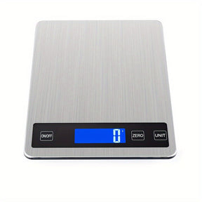 Balança de Cozinha Digital de 15kg | Balança de Precisão para Alimentos Recarregável via USB
