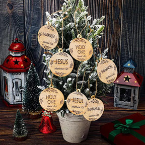 Names Of Jesus Jesus Advent Ornaments Christmas Hanging Decoration