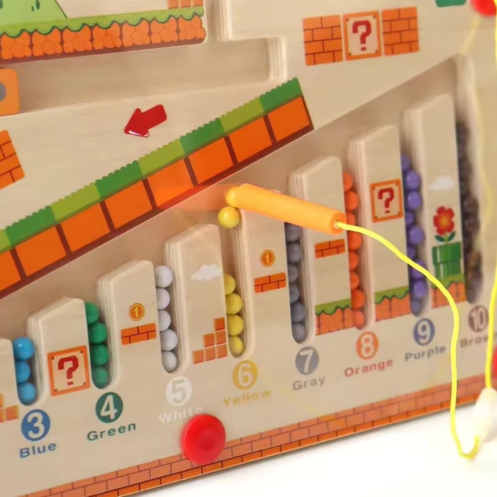 Brinquedo Educativo para Crianças Pequenas Labirinto Magnético de Habilidades Motoras Finas