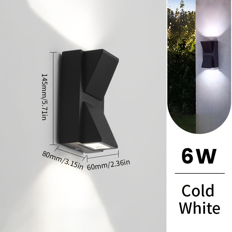Luminária de Parede Externa LED Moderna | Iluminação Decorativa à Prova d'Água 3W / 6W