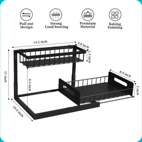 2 Tier Slide Out Under Sink Organizer