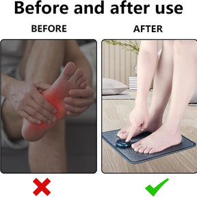 Dispositivo Massageador de Pés EMS para Relaxamento e Alívio da Dor