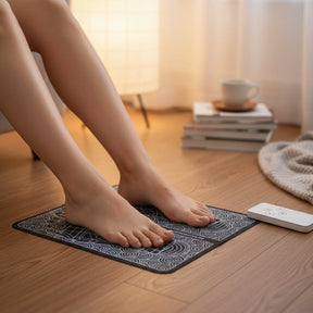 Dispositivo Massageador de Pés EMS para Relaxamento e Alívio da Dor