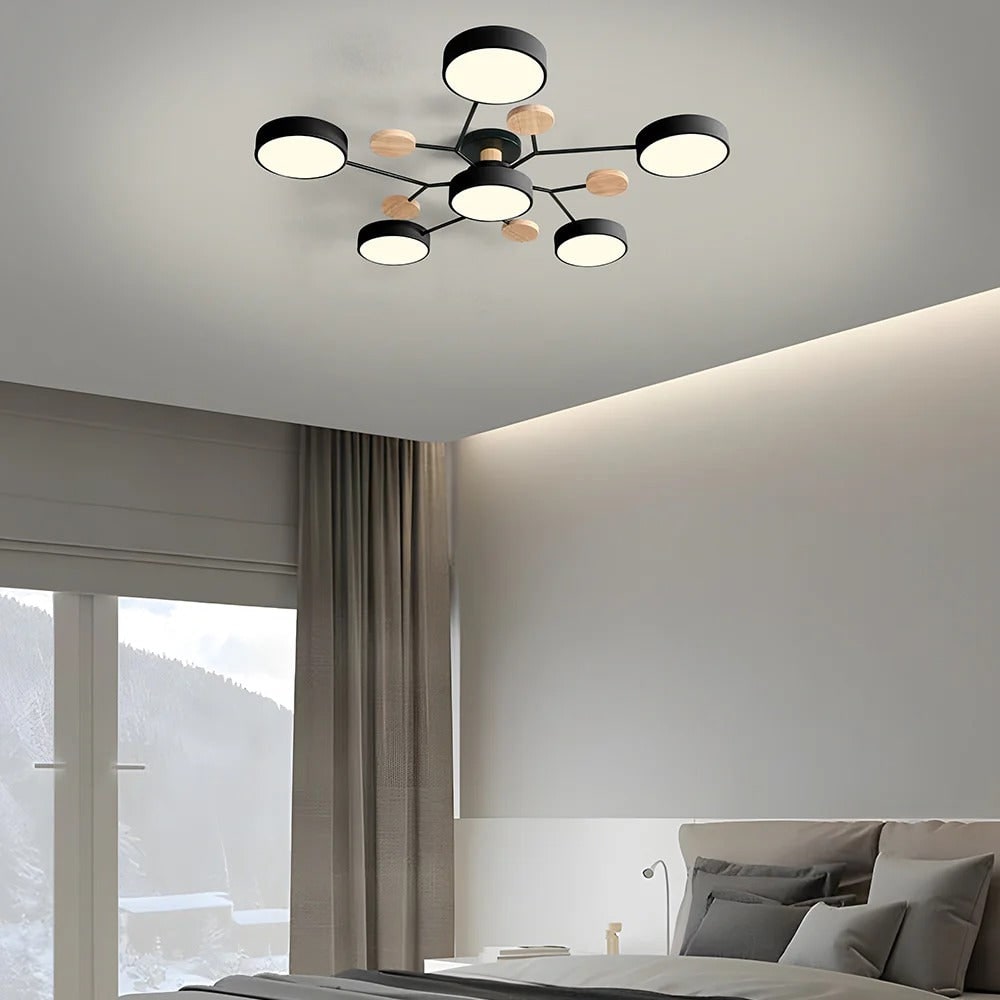 Lustre LED de Teto Semi Embutido com Eficiência Energética