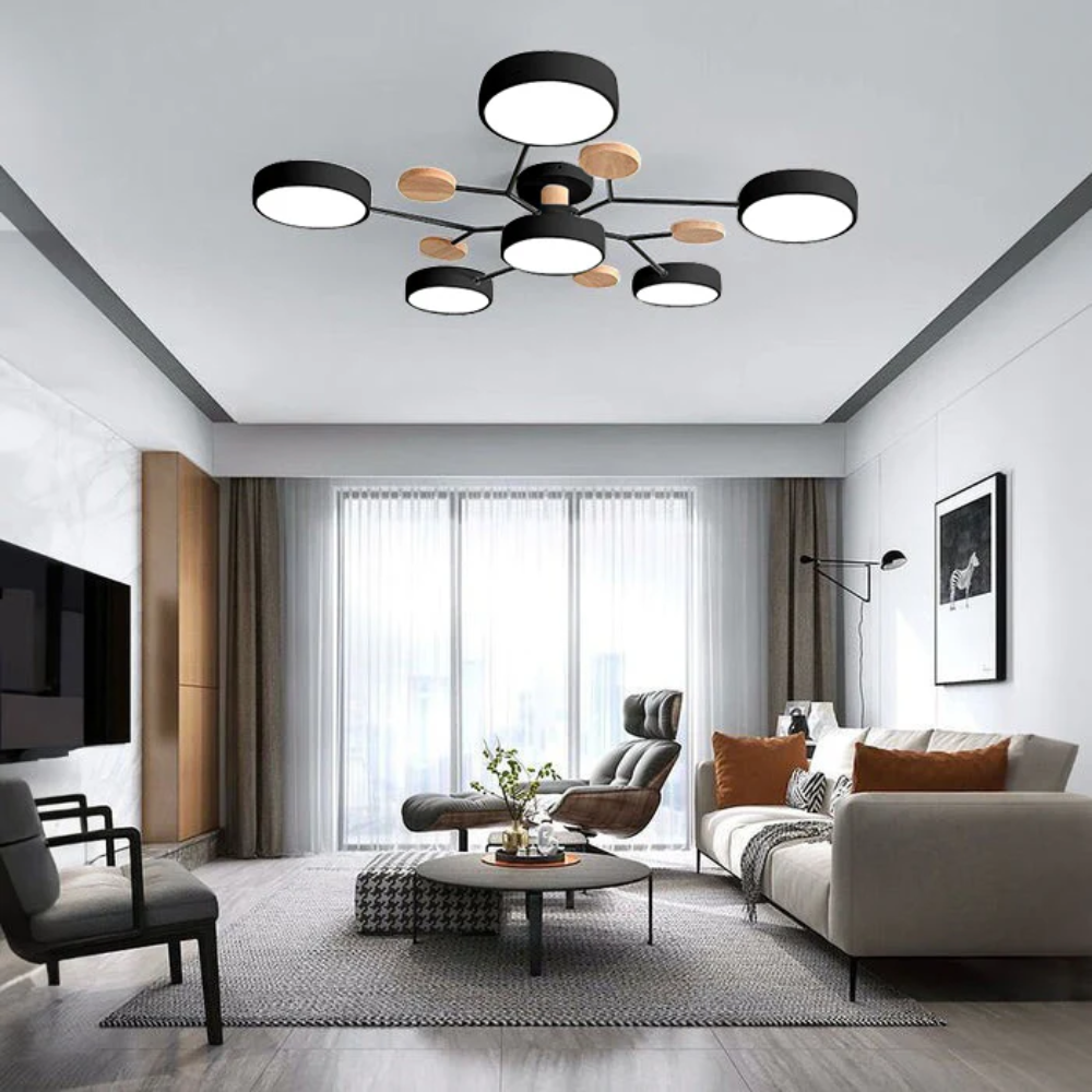 Lustre LED de Teto Semi Embutido com Eficiência Energética