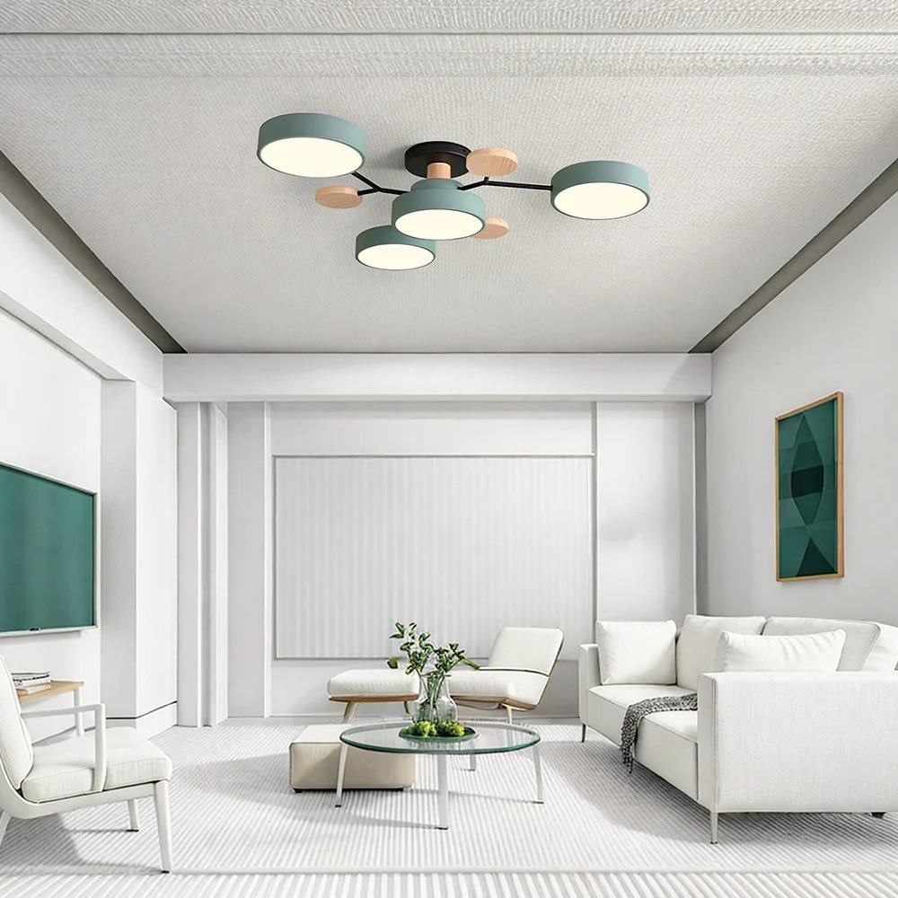 Lustre LED de Teto Semi Embutido com Eficiência Energética