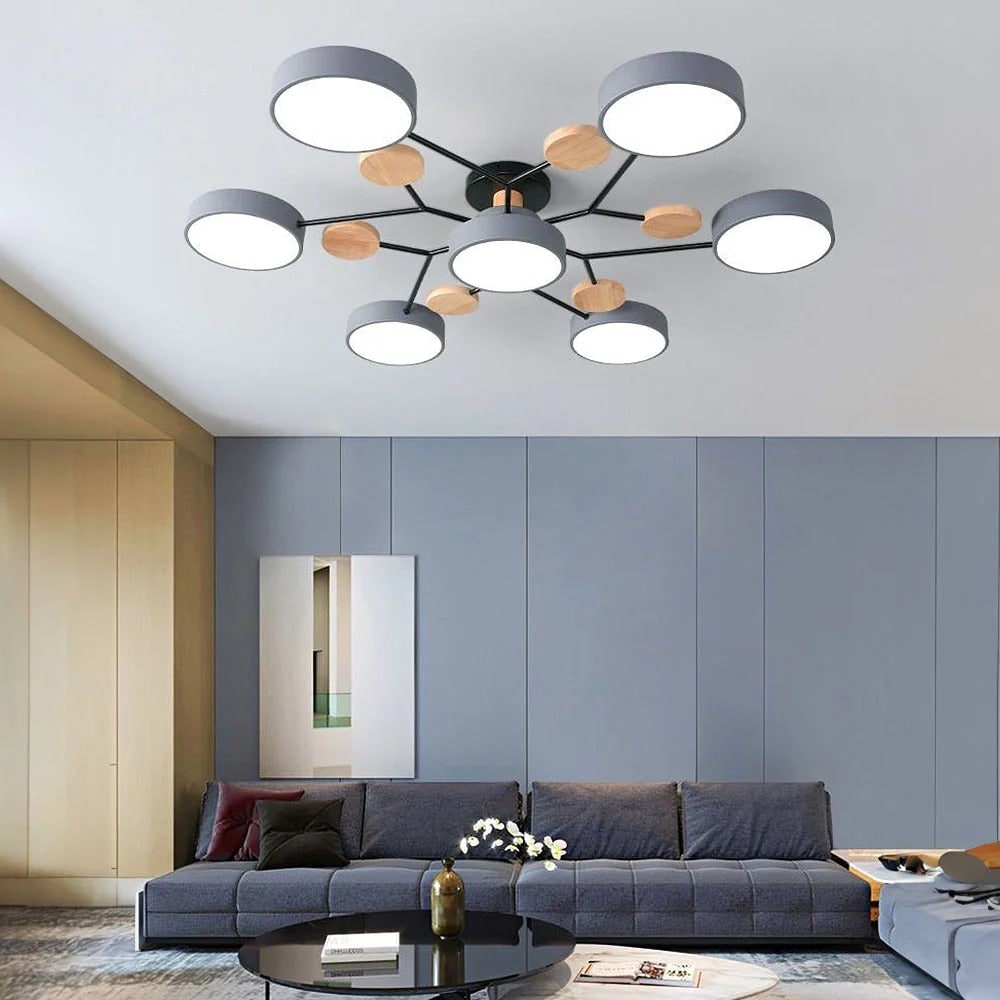 Lustre LED de Teto Semi Embutido com Eficiência Energética