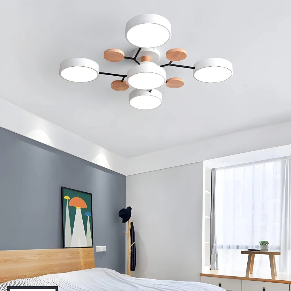 Lustre LED de Teto Semi Embutido com Eficiência Energética