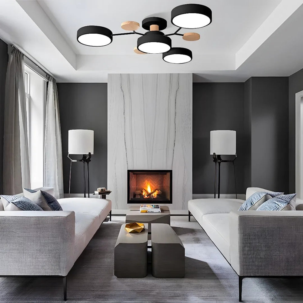 Lustre LED de Teto Semi Embutido com Eficiência Energética