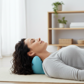 Almofada de Pescoço Ergonômica Auxiliar de Relaxamento e Massagem Cervical