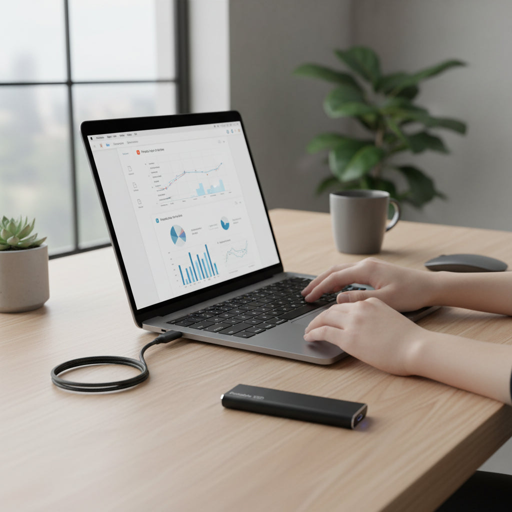 SSD Portátil Externo USB de Alta Velocidade Plug and Play